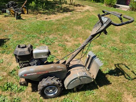 Used craftsman rototiller for sale - 2 days ago · Craftsman rototiller - $350 (Camp Verde) Craftsman rototiller. -. $350. (Camp Verde) 5.5hp intek engine, just tuned and serviced. Gear box has new reverse chain and lube replaced. Tires are in good condition. Forward and reverse drive.